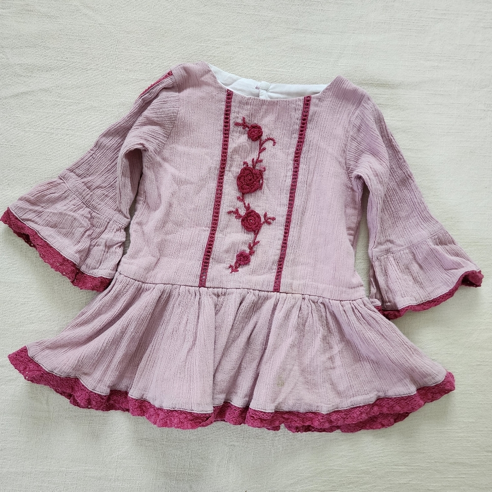 Well dressed wolf pink dress 18 months